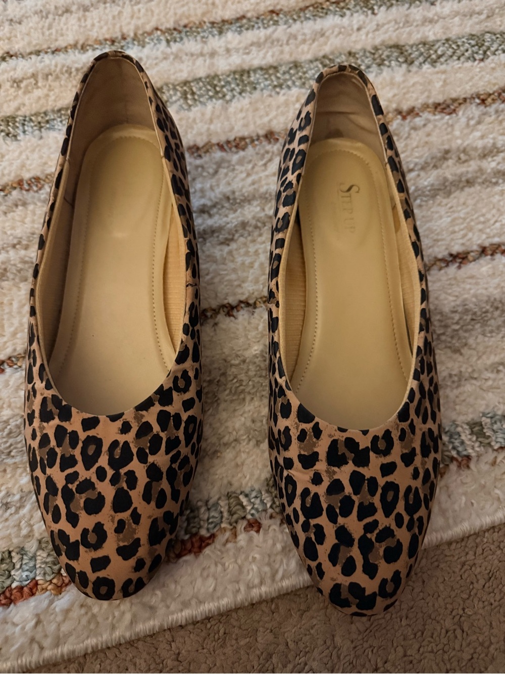 Leopard Print Womens Ballet Flats